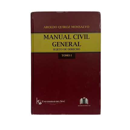 Manual civil general. sujeto de derecho. tomo i