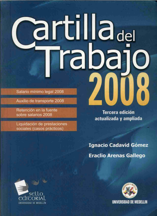 Cartilla del trabajo 2008