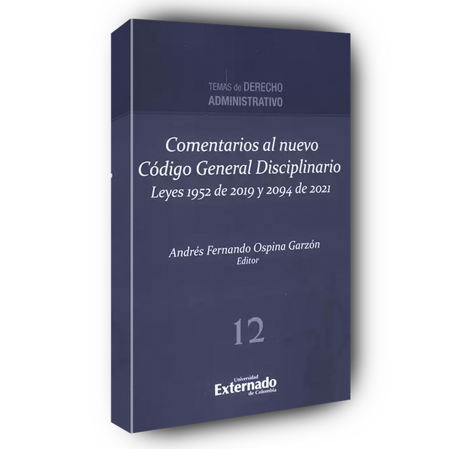 Comentarios al nuevo Código General Disciplinario