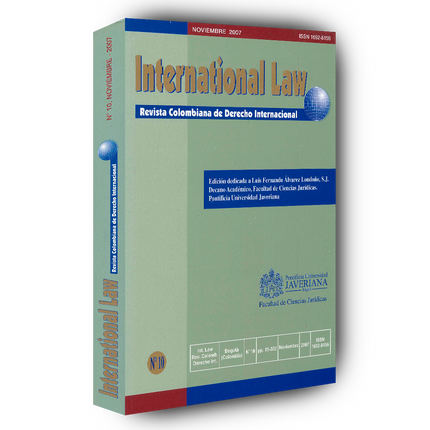 Revista International Law: Revista Colombiana de Derecho Internacional N°5 junio ed 2005