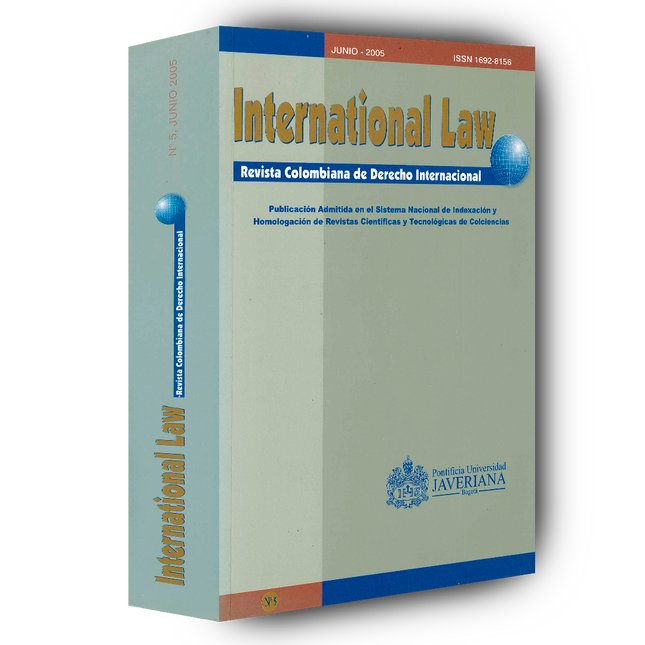 Revista international law: Revista colombiana de derecho internacional